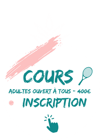 Cours adultes tennis TCD